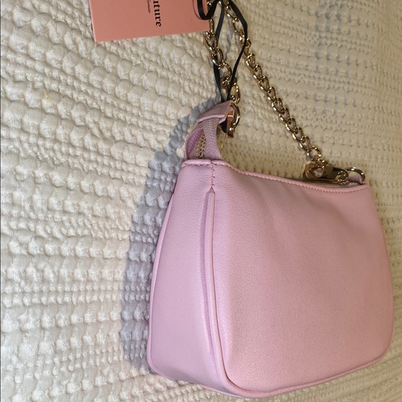 NWT Juicy Couture Hot Pink & Baby pink wristlet with Chain Strap & rhinestones 💞 - Picture 5 of 11